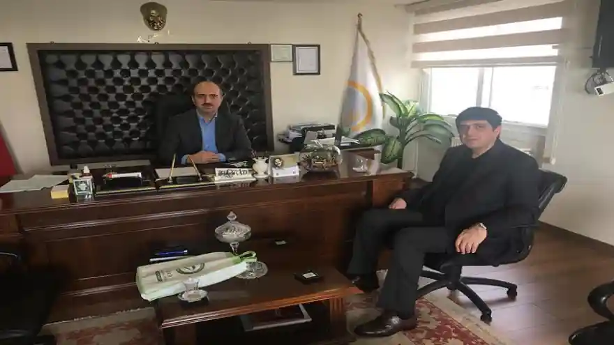 Rektör Alma Mersin Zirai Karantina Müdürü Abdülkerim Çiçek'i Ziyaret etti