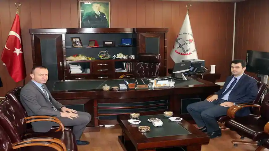 AĞRI VALİ YARDIMCISI SARI'DAN MİLLİ EĞİTİM MÜDÜRÜ TEKİN'E ZİYARET