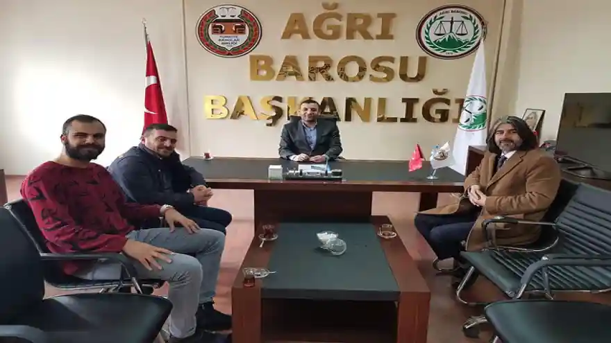 İyi Parti Ağrı Belediye Başkan Adayı Söylemez Ağrı Barosunu Ziyaret etti