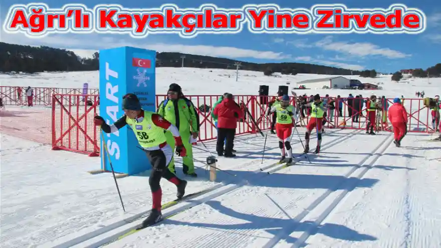 Ağrı'lı Kayakçılar Yine Zirvede