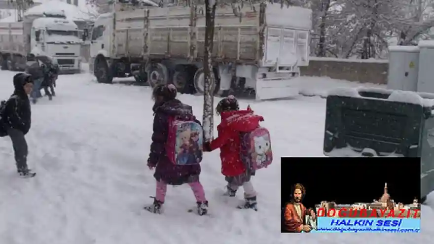 AĞRI VALİLİĞİNDEN OLUMSUZ HAVA ŞARTLARINDAN DOLAYI OKULLAR (1) GÜN TATİL EDİLDİ