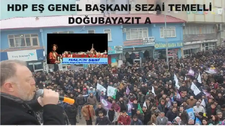 HDP EŞ GENEL BAŞKANI SEZAİ TEMELLİ DOĞUBAYAZIT'TA