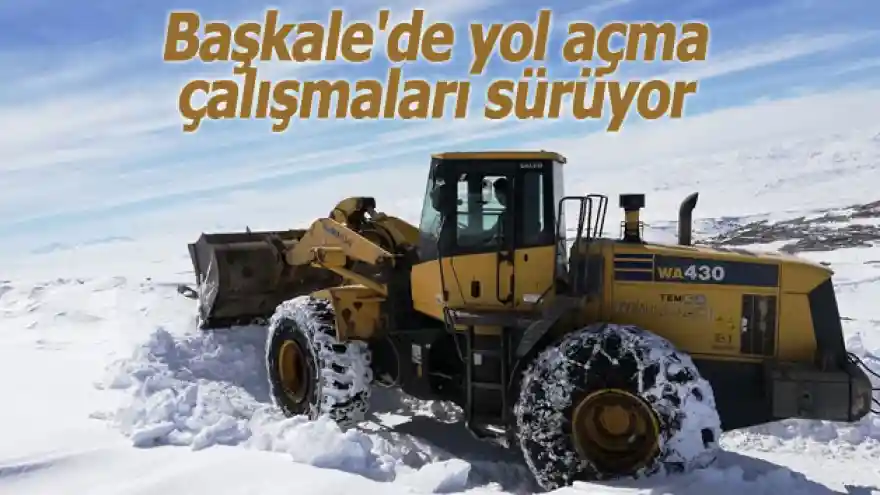 Başkale'de yol açma çalışmaları sürüyor
