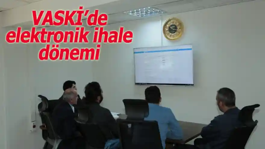 VASKİ'de elektronik ihale dönemi