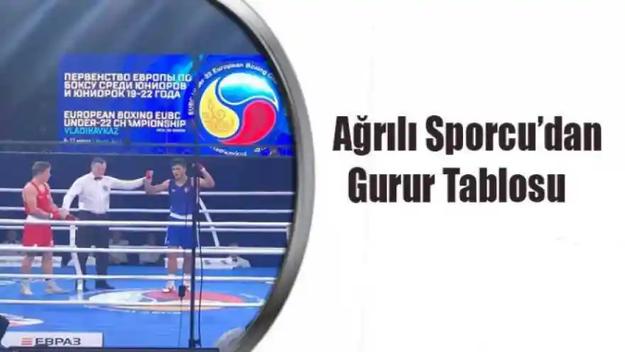 AĞRI'LI SPORCUDAN GURUR TABLOSU