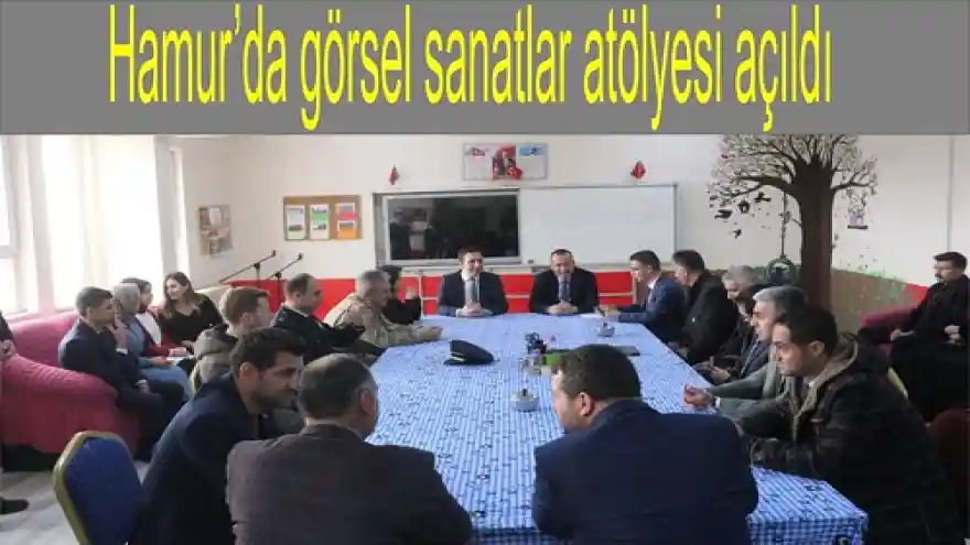 Hamur'da görsel sanatlar atölyesi açıldı