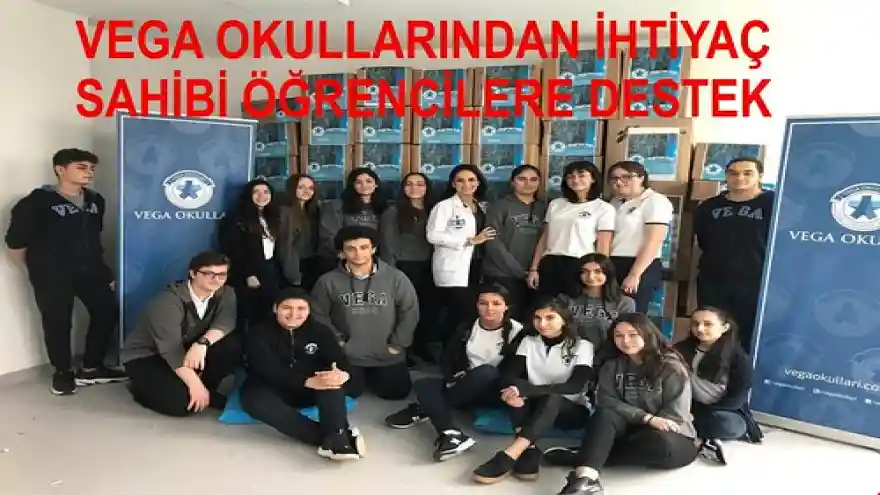 VEGA OKULLARINDAN İHTİYAÇ SAHİBİ ÖĞRENCİLERE DESTEK