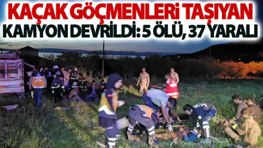 Van'da mültecileri taşıyan kamyon devrildi: 5 ölü, 37 yaralı