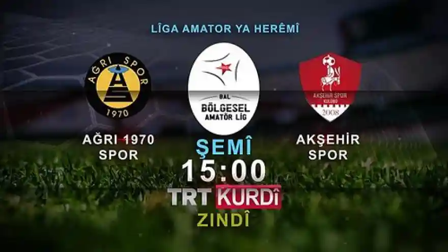 AĞRI SPOR MÜSABAKASI TRT KURDİ'DEN CANLI YAYINLANACAK