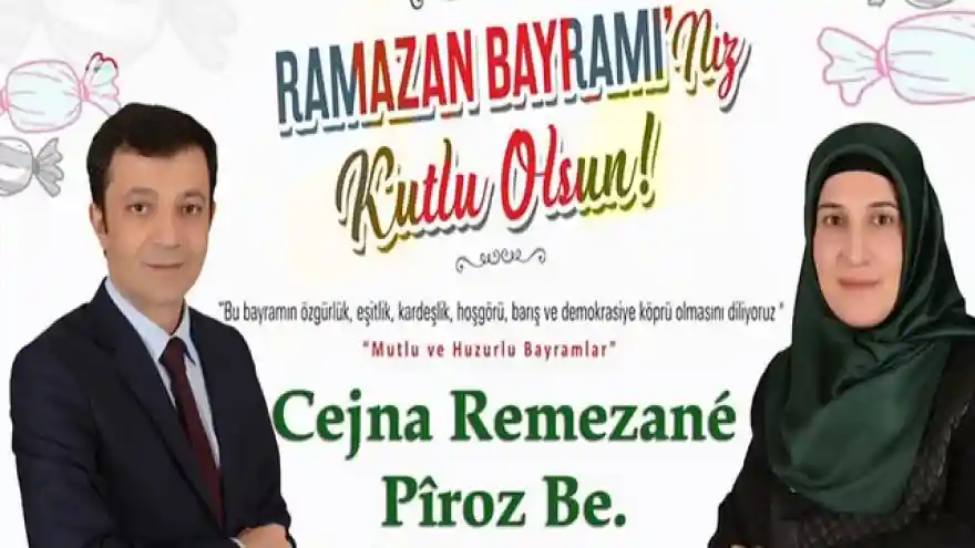 Patnos Belediyesi Eş Başkanlarının Ramazan Bayramı mesajı