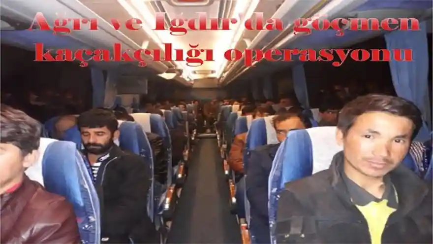 Ağrı ve Iğdır'da göçmen kaçakçılığı operasyonu