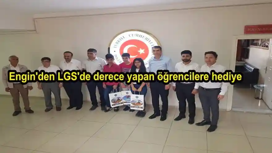 Engin'den LGS'de derece yapan öğrencilere hediye