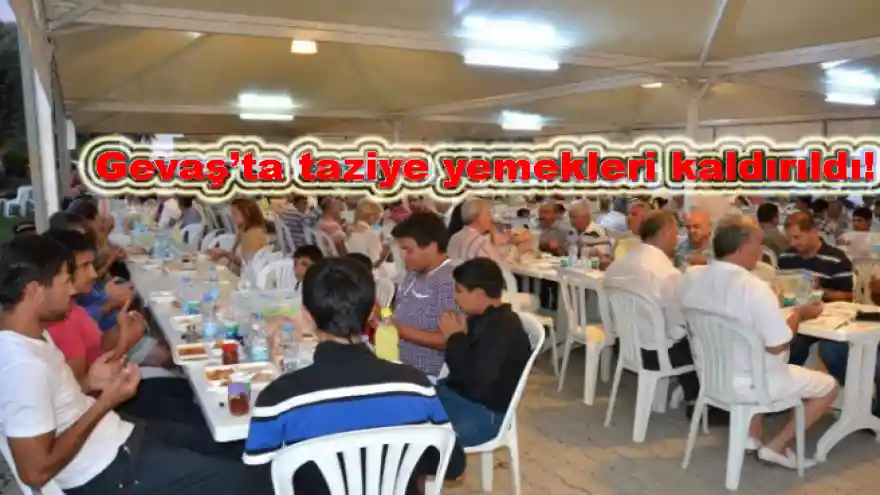  GEVAŞTA TAZİYE YEMEĞİ OY BİRLİĞİYLE KALDIRILDI