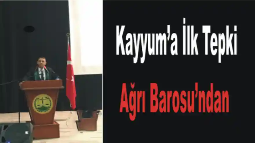 Ağrı Barosu ''B.Başkanları Derhal İade Edilmelidir''