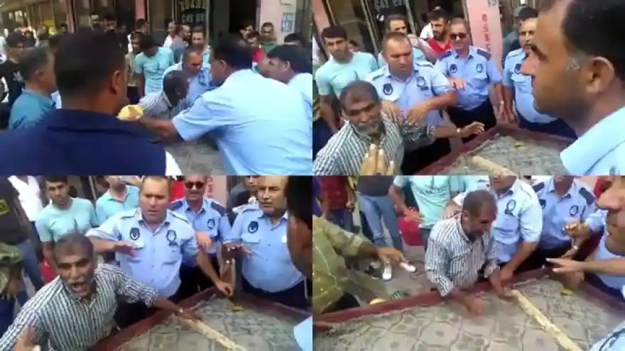 Seyyar satıcı sinir krizi geçirdi