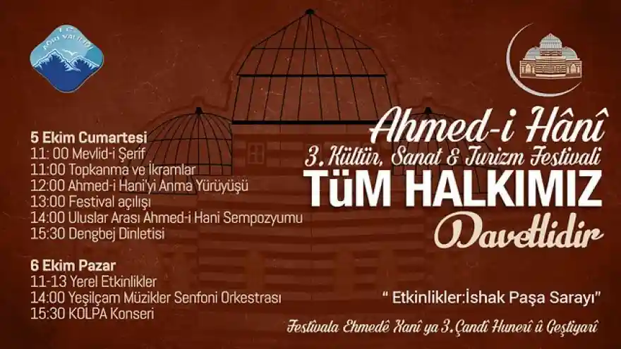 Ahmed-i Hani 3.Kültür Sanat Turizm Festivali Hazırlıkları Başladı