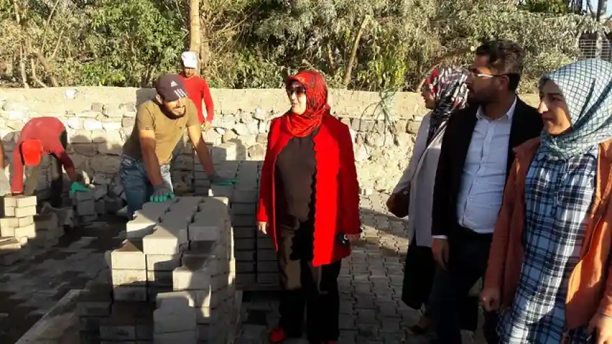 Eş Başkanlar asfalt çalışmalarını denetledi