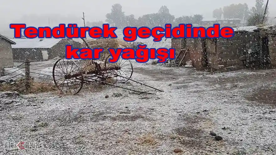 Tendürek geçidinde kar yağışı etkili oldu