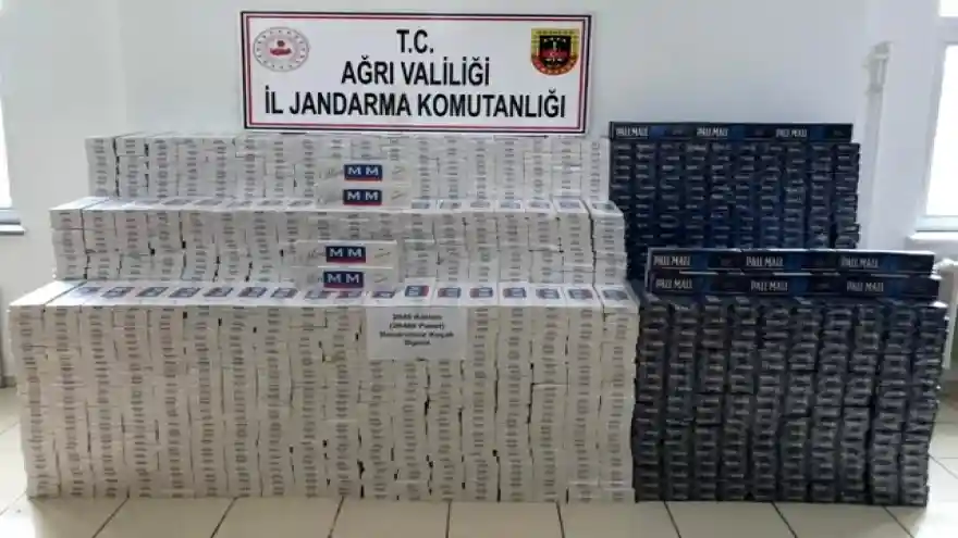 Ağrı'da 26 bin 400 paket kaçak sigara ele geçirildi