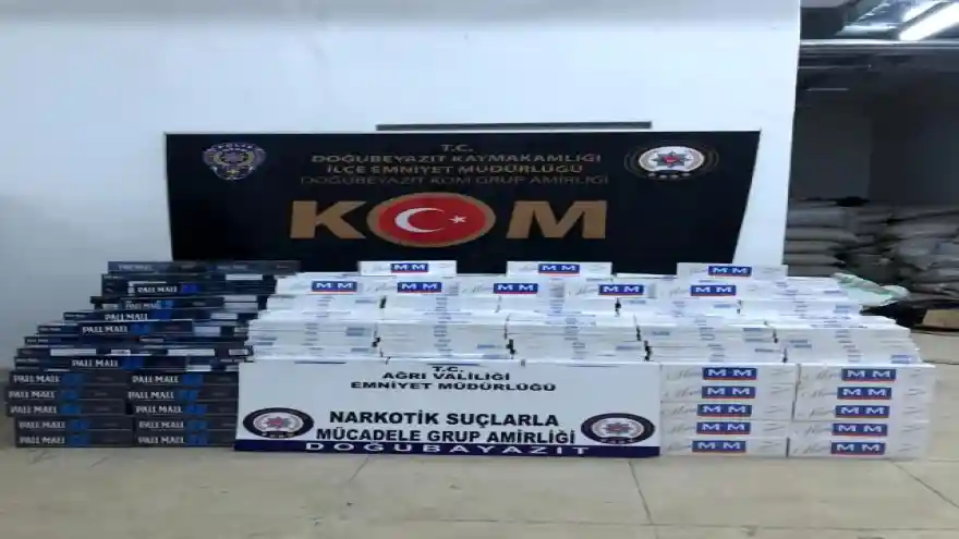 Ağrı'da kaçak sigara operasyonu
