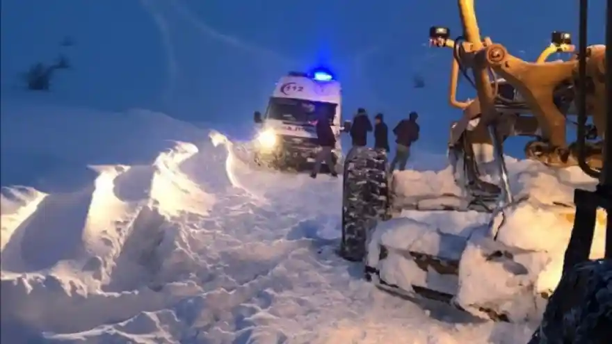 Van'da rahatsızlanan hamile kadın 3 saatlik çalışmayla kurtarıldı  