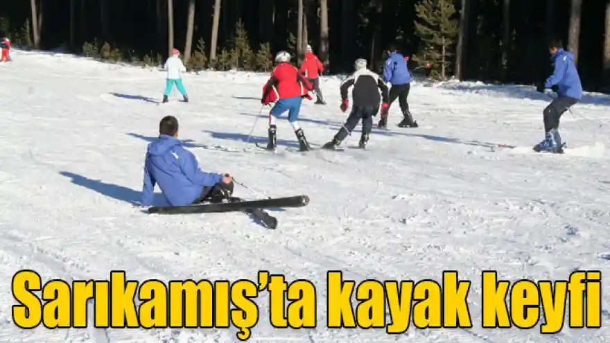 Sarıkamış Cıbıltepe’de kayak keyfi