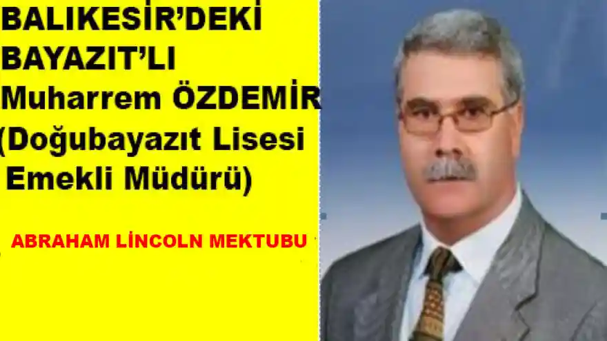 ABRAHAM LİNCOLN MEKTUBU