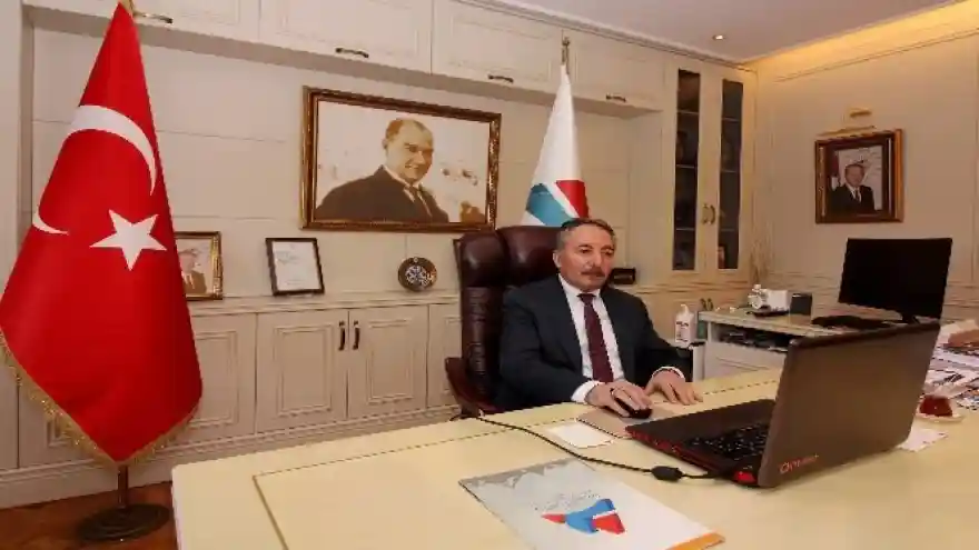 AİÇÜ Rektörü Prof. Dr. KARABULUT, YÖK Başkanı Prof. Dr. SARAÇ’ın Başkanlığında Telekonferans Yöntemİ