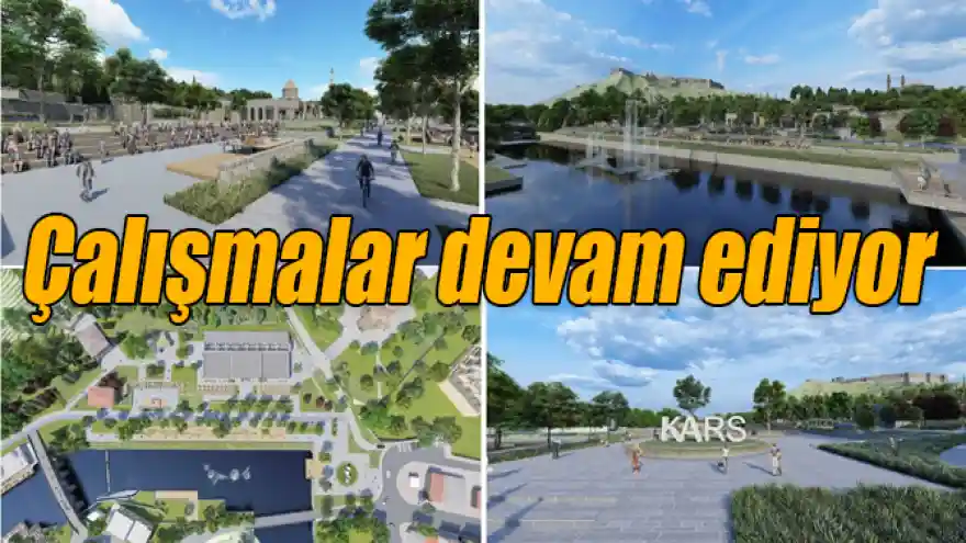 Kars Valisi Türker Öksüz, Kars Vadisi Projesi inşaatlarında incelemelerde bulundu.