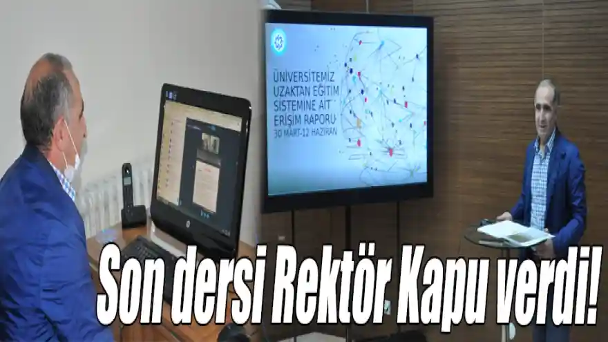 Kafkas Üniversitesi’nde 30 Mart’ta başlayan uzaktan eğitim dersleri bugün sona erdi. 