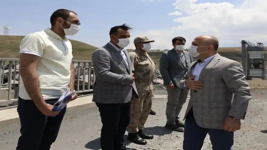 Vali Varol, Hamur- Tutak- Patnos Karayolunda İncelemelerde Bulundu