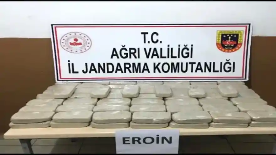 Ağrı'da 53 kilogram uyuşturucu madde ele geçirildi