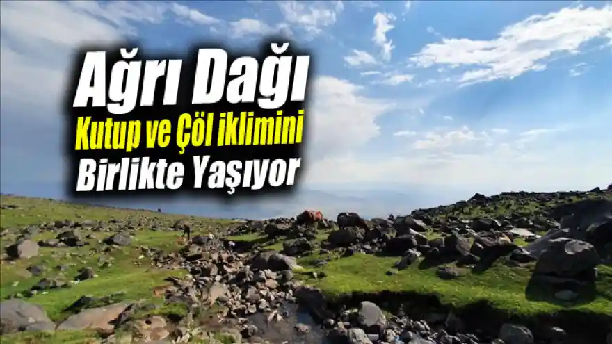 Ağrı Dağı Kutup ve Çöl iklimini Birlikte Yaşıyor