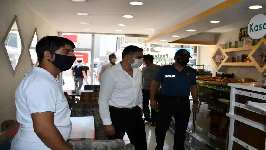 Kovid-19 denetimleri Kaymakamımız Mehmet Kemal Akpınar başkanlığında devam ediyor