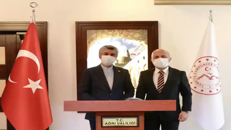 İran İslam Cumhuriyeti Erzurum Başkonsolosu Dr. Sajad Soltanzadeh, Vali Varol’a Ziyaret