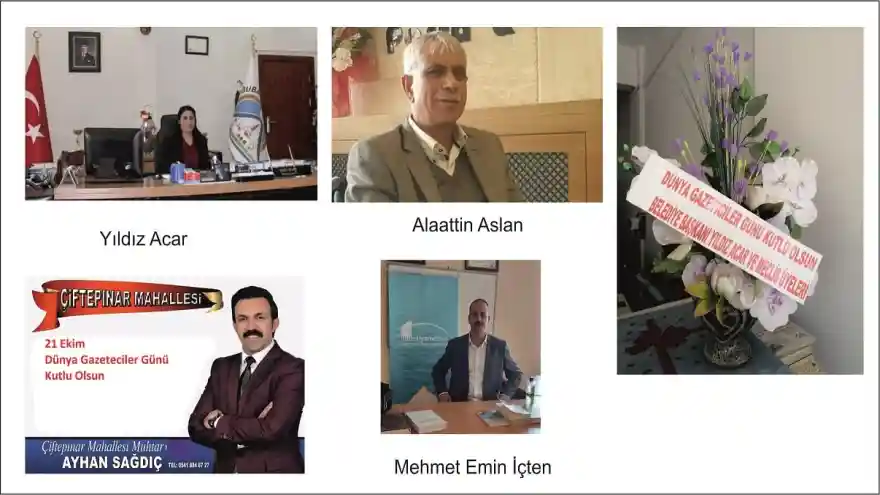 Dünya Gazeteciler Günü İle ilgili gazetemize gelen kutlamalar