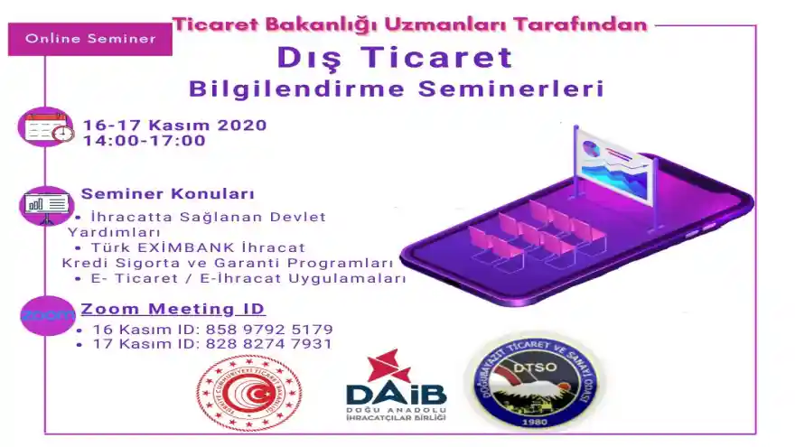 DOĞU ANADOLU İHRACATÇILAR BİRLİĞİ'NDEN DUYURU