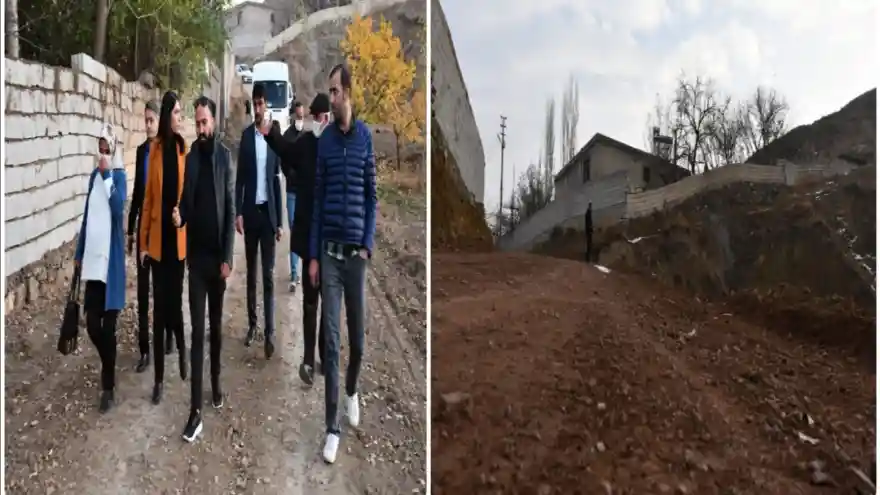 Doğubayazıt Belediyesi Dağı yarıp vatandaşlara yol açtı