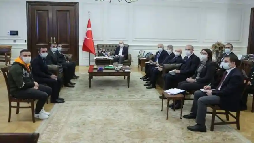 Dernek Başkanı Selahattin Akkuş İçişleri Bakanı Soylu ile görüştü