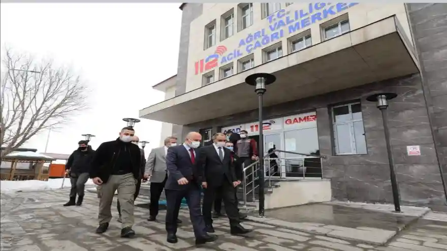 Vali Varol'dan, 112 Acil Çağrı Merkezine Ziyaret