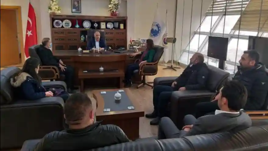 HDP Ağrı Milletvekili Taşdemir ve Koç'tan ATSO' ya Ziyaret