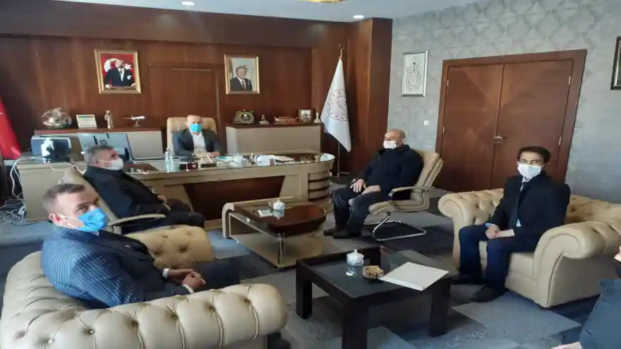 A.Ö.Kahramanlar Federasyonu Genel Başkanı Çelebi’den, Ağrı Milli Eğitim Müdürü Tekin’e ziyaret