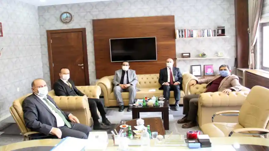 Diyadin Kaymakamı Balcı’dan Milli Eğitim Müdürü Tekin’e iade-i ziyaret