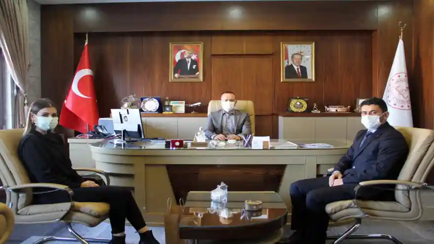 Ağrı Milli Eğitim Müdürü Tekin’e  teşekkür ziyareti