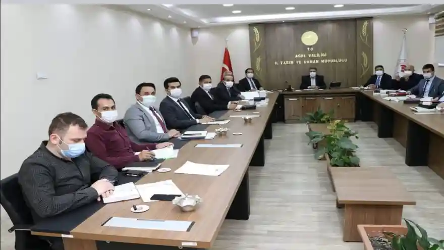 TARIM İL MÜDÜRLÜĞÜNDE İSTİŞARE VE DEĞERLENDİRME TOPLANTISI YAPILDI