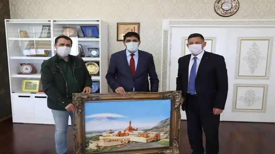 Prof. Dr. Mehmet Hakkı Alma'ya Hayırlı olsun ziyareti 