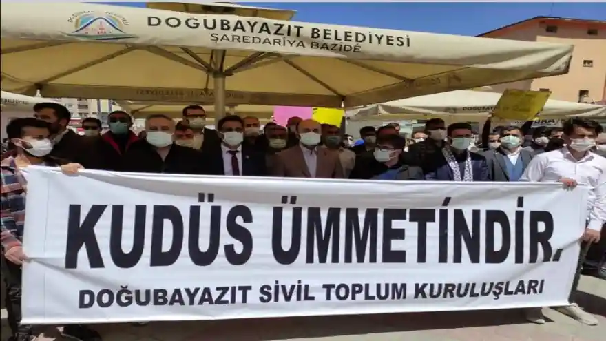 Doğubayazıt'tan İsrail'e Kınama