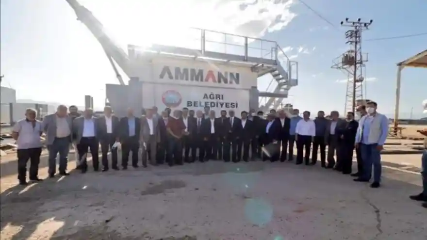 Ağrı'ya Asfalt Plentinin Kurulumu Başlandı