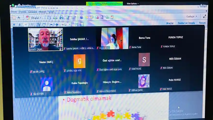 Ağrı'da öğretmenlere yönelik "Çocuklar İçin Felsefe" Eğitmen Eğitimi Tamamlandı