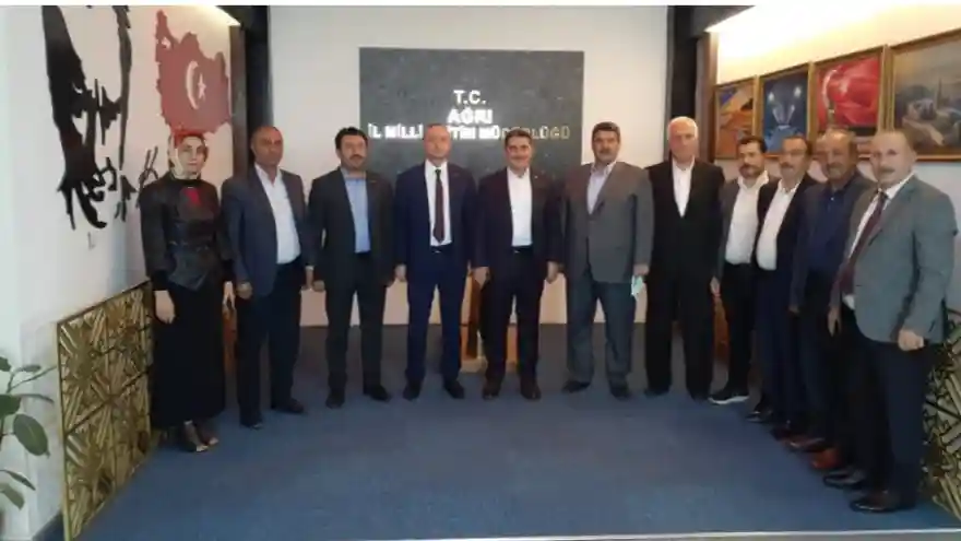 AK PARTİ AĞRI MİLLETVEKİLİ ÇELEBİ'DEN MÜDÜR KÖKREK'E HAYIRLI OLSUN ZİYARETİ